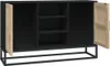 vidaXL Sideboard Schwarz 105x30x65 cm Holzwerkstoff Produktbild-Vorschau 7