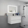 Badezimmermöbel 100cm CINIC-Serie Keramik Waschtisch mit Produktbild-Vorschau 3
