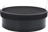 A round black filter with a black foam rim and a gray metal strip on top. Produktbild-Vorschau