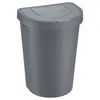 plast team Abfalleimer SEATTLE 25 Liter silber Produktbild-Vorschau 3