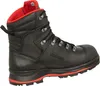 A black work boot with red accents, shown from the side against a white background. Náhľad obrázku produktu