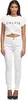 Tazzio Damen Skinny Fit High Waist Jeans F101 (Weiß, 38) Produktbild-Vorschau 2