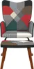 vidaXL Hojdacie kreslo so stoličkou Patchwork Fabric Náhľad obrázku produktu 2