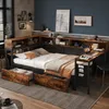Eenvoudig bed, 120x200 cm, met opbergruimte en laadpoort, Productafbeelding-voorbeeld 5