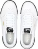 A top-down view of a pair of white Puma sneakers. Produktbild-Vorschau
