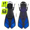 TSUNAMI Schwimmflossen verstellbar PP/TPE schwarz‑blau Produktbild-Vorschau 6