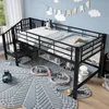 Merax Etagenbett Halbhohes 90x200 cm, Hochbett mit Produktbild-Vorschau 4