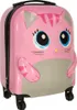 A pink cat-shaped suitcase with wheels. Anteprima dell’immagine prodotto