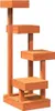 vidaXL Kratzbaum Wachsbraun 45,5x49x103 cm Massivholz Produktbild-Vorschau 4