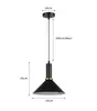 A diagram showing the dimensions of a pendant light. Produktbild-Vorschau