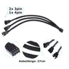 H78 4pin PWM Kabel Adapter PC Lüfter Splitter 1x Buchse 3x Produktbild-Vorschau 2