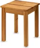 Eiche Sitzhocker Holz - Massiv Holzhocker bis 150 kg - Produktbild-Vorschau 1