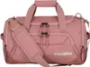 A pink duffel bag with a shoulder strap and handles, with the brand name 'travelite' visible. Produktbild-Vorschau