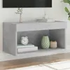 The Living Store TV-Schrank mit LED-Leuchten Betongrau Produktbild-Vorschau 2