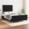 The Living Store Bettgestell mit Kopfteil Schwarz 120x190 Produktbild-Vorschau 3
