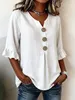 Blouse pour femmes ASKSA, en mousseline, style t-shirt, Voir les images du produit 2