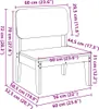 vidaXL Gartenstuhl 60x52,5x72 cm Massivholz Kiefer Produktbild-Vorschau 8