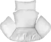 A white cushion set for a hanging chair or swing. Produktbild-Vorschau