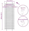vidaXL Roleta plisowana kremowa 70x200 cm szerokość tkaniny Podgląd zdjęcia produktu 7