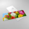 Bilder auf glas - Tulpen Blumenstrauß Blumen Tau - 100x40cm Produktbild-Vorschau 2