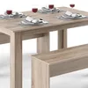 Vicco Esstisch Set Sentio, 90 x 140 cm mit 2 Bänken, Sonoma Produktbild-Vorschau 6