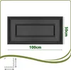 A black decorative wall panel with dimensions indicated. Podgląd zdjęcia produktu