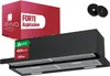 LEVIVO A+++ cofano piatto 90 cm ricircolo e scarico Anteprima dell’immagine prodotto 1