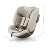 A beige child car seat with dimensions indicated by white lines and text. Náhľad obrázku produktu