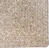 Tapis de salon vidaXL Naturel et blanc 80 x 300 cm Jute Voir les images du produit 4
