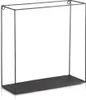 A minimalist black metal wall shelf against a white background. Anteprima dell’immagine prodotto