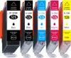 A set of five compatible ink cartridges for a printer, arranged side-by-side. Produktbild-Vorschau
