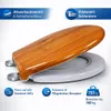 BigDean Toilettendeckel mit Absenkautomatik in Holzoptik Produktbild-Vorschau 5
