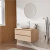 Einzelwaschtischunterschrank mit Eichendekor 80 cm SORRENTO Produktbild-Vorschau 6