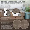 ECD Germany WPC terasové dlaždice, 30x30 cm, 44dílná Náhled obrázku produktu 5