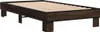 vidaXL Bettgestell Braun Eichen-Optik 90x190 cm Produktbild-Vorschau 3