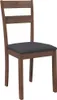 A single chair with a dark gray seat and a wooden frame, shown against a white background. Produktbild-Vorschau