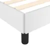 vidaXL Struttura letto bianca 120x200 cm in Pelle finta Anteprima dell’immagine prodotto 6