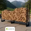 Juskys Kaminholzregal L 260x117x36 cm, außen aus Metall mit Produktbild-Vorschau 7