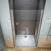 100x195cm Duschkabine Duschabtrennung Schwingtür Nischentür Produktbild-Vorschau 3
