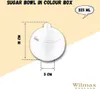 Wilmax Zuckerdose mit Deckel 300 ml Weiß Porzellan Olivia Produktbild-Vorschau 3