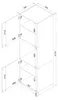 Alice D60PK/2133 P/L Küchen-Hochschrank für Backofen, 60 x Produktbild-Vorschau 2