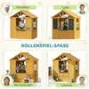 Kinderspielhaus Holz Spielhaus Outdoor mit Tür 3 Fenster 2 Produktbild-Vorschau 6