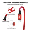 USB-A auf iPhone Nylon Kabel Typ A Ladekabel für iPhone - Produktbild-Vorschau 5