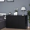 HOMCOM Buffet meuble de rangement 2 tiroirs coulissants 3 Voir les images du produit 2