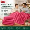 Betz 4 Stück Luxus Fleecedecken 130x170 cm Kuscheldecken  Produktbild-Vorschau 3