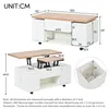 Couchtisch höhenverstellbar 100 × 50 × 48 cm, 3-in-1 Produktbild-Vorschau 8
