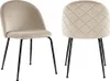 2er Set MELBOURNE Stühle - Velours und Metall in Produktbild-Vorschau 2