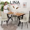 Lina® Elisia Esszimmerstuhl im modernen Design - Samt - Produktbild-Vorschau 2
