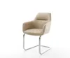DELIFE Freischwinger Pejo-Flex Mikrofaser Beige Vintage Produktbild-Vorschau 1