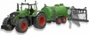 A toy tractor with a tank trailer and a distribution attachment. Voir les images du produit